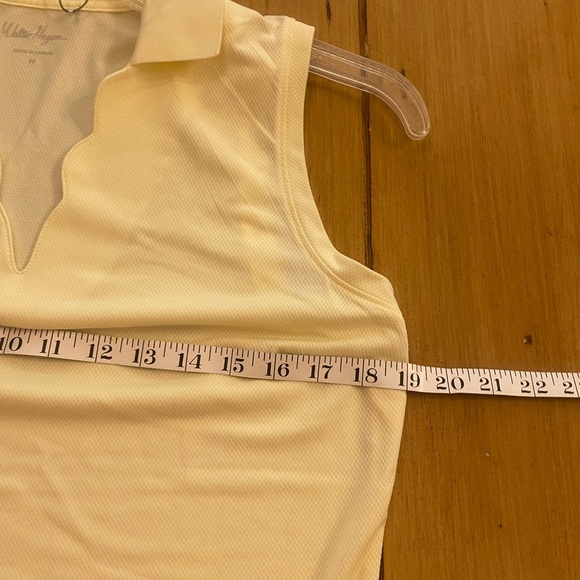 Walter Hagan women’s Medium athletic collared tank top golf yellow poly new - Picture 5 of 11